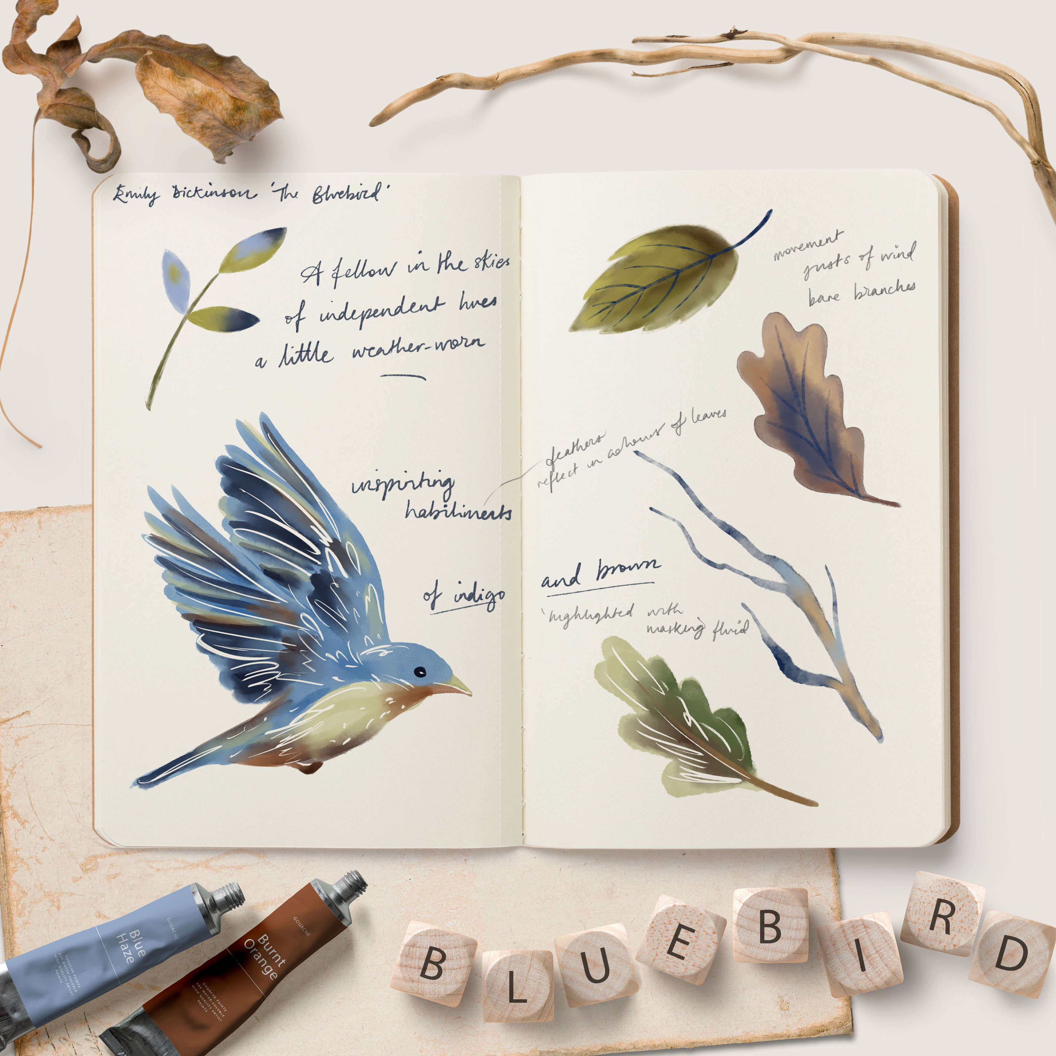 The Illustrated Emily Dickinson Nature Sketchbook: A Poetry-Inspired Drawing Journal [Book]